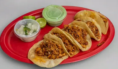 Tacos de Buche (pork stomach tacos) from Lonches Sota.